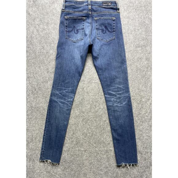 AG Adriano Goldschmied Jeans Womens 27 Farrah High Rise Skinny Ankle Raw Hem - Picture 12 of 14